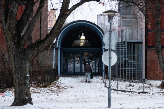 Inngangen til Bua Sagene på Sandaker Senter