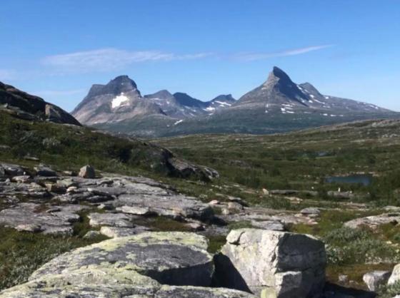 Bilde fra fjelltur i Nord-Norge. 