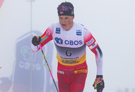 Johannes Høsfot Klæbo under Holmenkollen skifestival i 2019. 