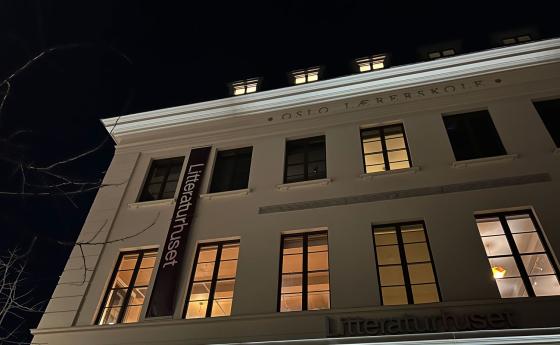 Utsiden av bygget Litteraturhuset i Oslo