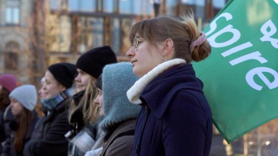 Markering utenfor stortinget 