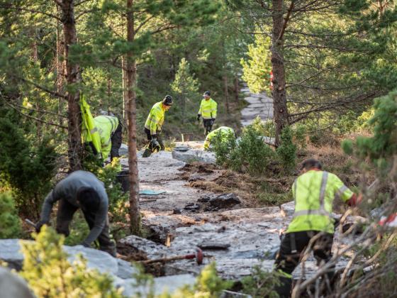 Sherpaer arbeider i Kristiansund