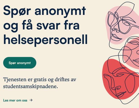 bildet viser skjermdump av studenter spør nettsiden