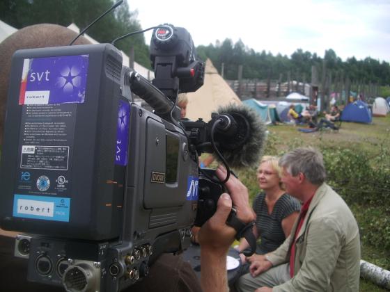 SVT intervjuer et par på Norborg-festivalen.