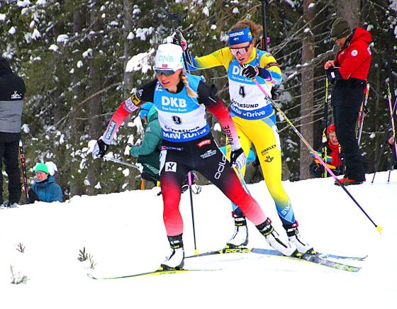 Tiril Eckhoff i løypa under VM i Östersund