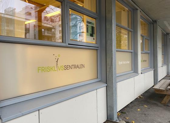 Inngangen til Vestre Aker Frisklivssentral