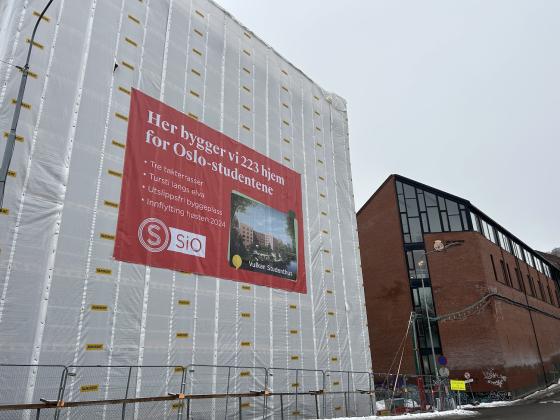 Vulkan studenthus holder på å bygges i Brenneriveien 11 på Grunerløkka. 