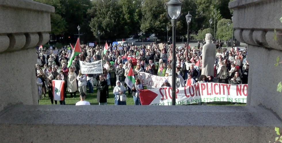 Demonstrasjon mot Oljefondets investeringer i Israel