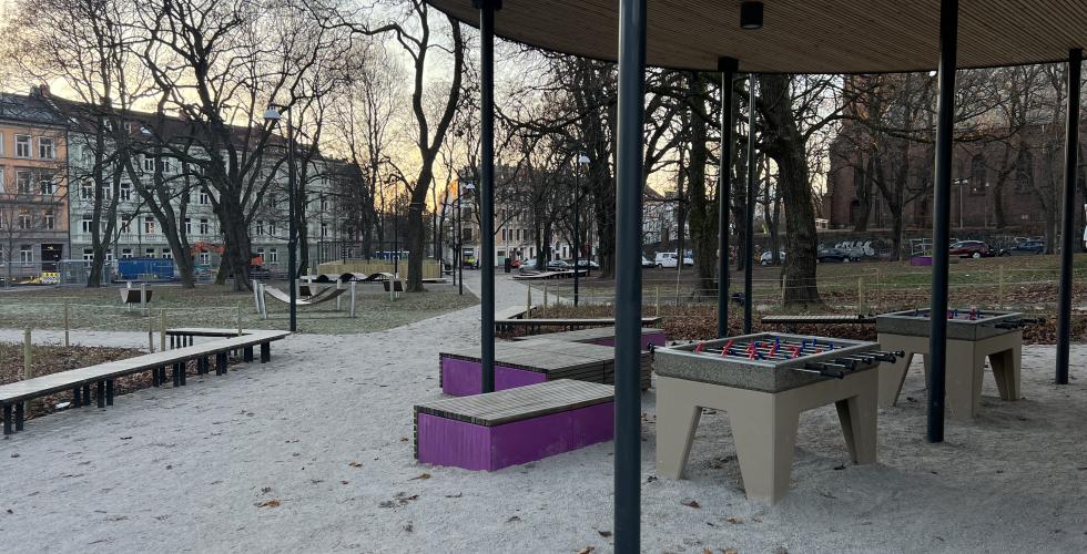 Uteområdet ved Sofienberg parken