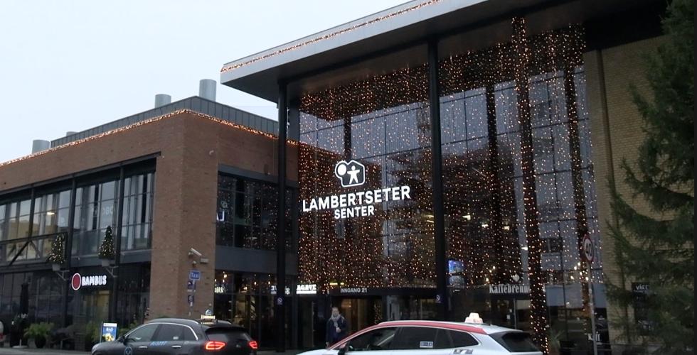 Hovedinngangen på Lambertseter senter 