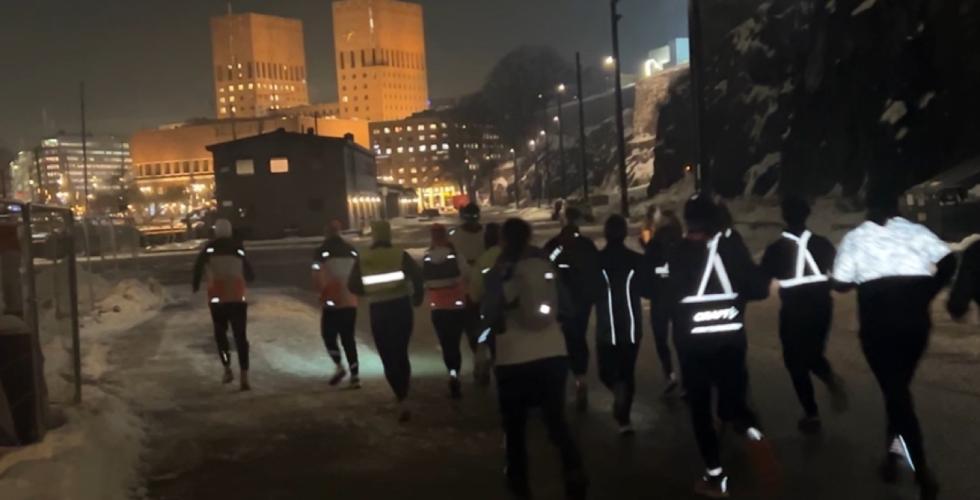 Brooks Winterrun holder testløp før konkurransen.