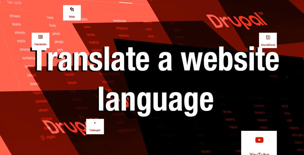 Translate a website