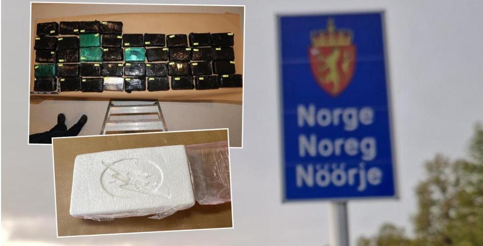 Stora mängder av droger smugglas in i Norge.