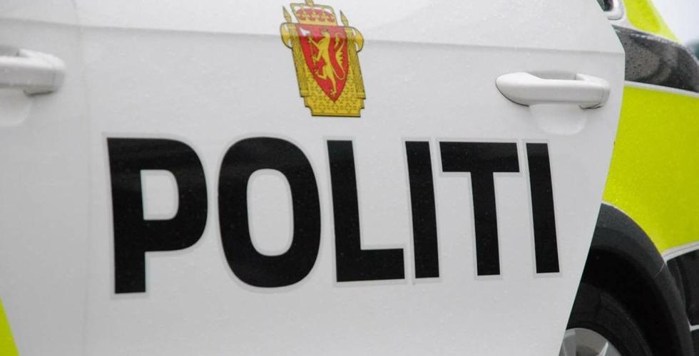 Politibil fra siden