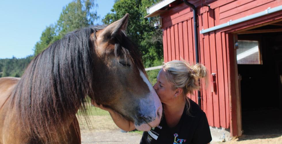 Cathrine og hesten Jojo