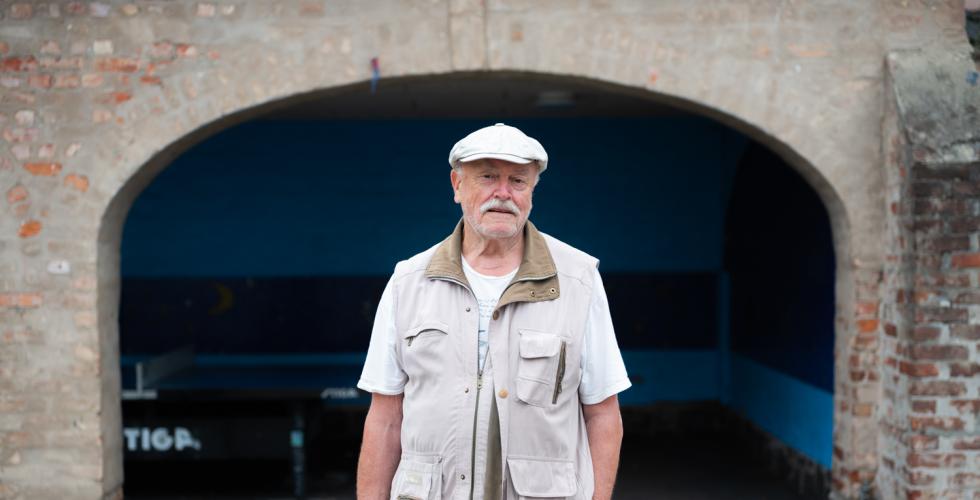 Per Olav Reinton (84) fra stemmelokale i Gamlebyen