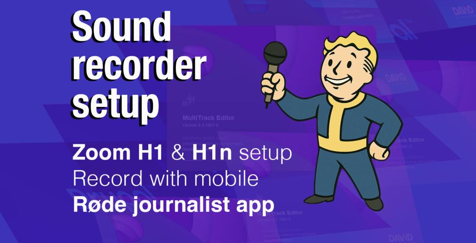Sound recorder setups illustration