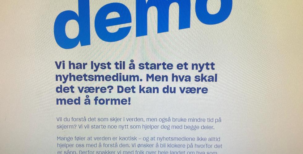 bilde av demo sin nettside