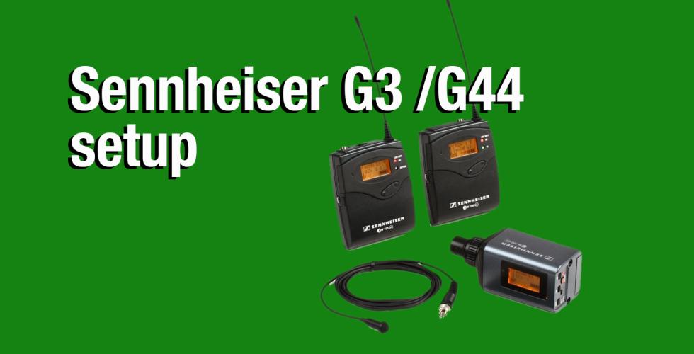 Sennheiser setup G3