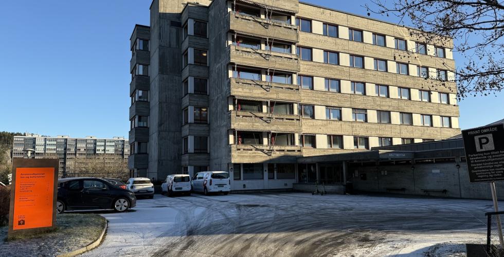 Bilde av det gamle Ammerudhjemmet som står tomt