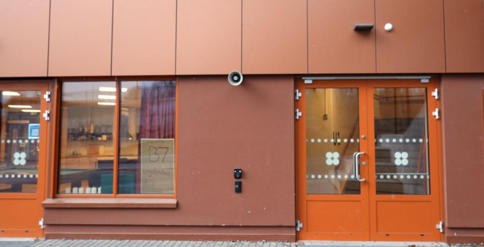 Inngangen til Ungdomshuset B7