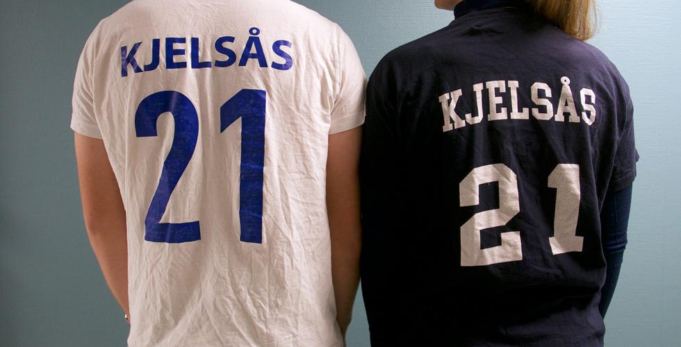 T-skjorter med Kjelsås og 21 bakpå