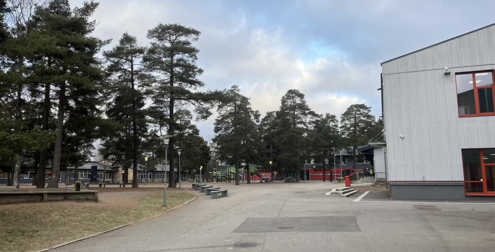 Oppsal skole sin skolegård