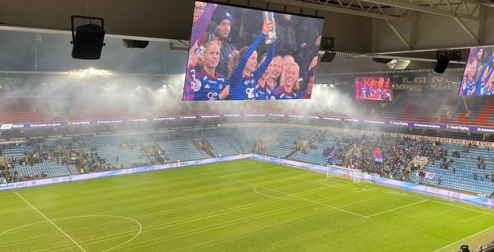 Ullevål stadion under kvinnenes cupfinale 2025