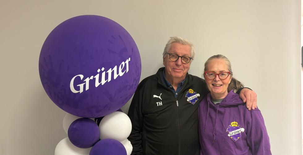 Torgny og Kirsti med ballong