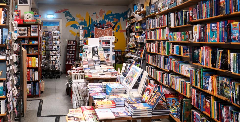 Sagene Bokhandel er full av bøker