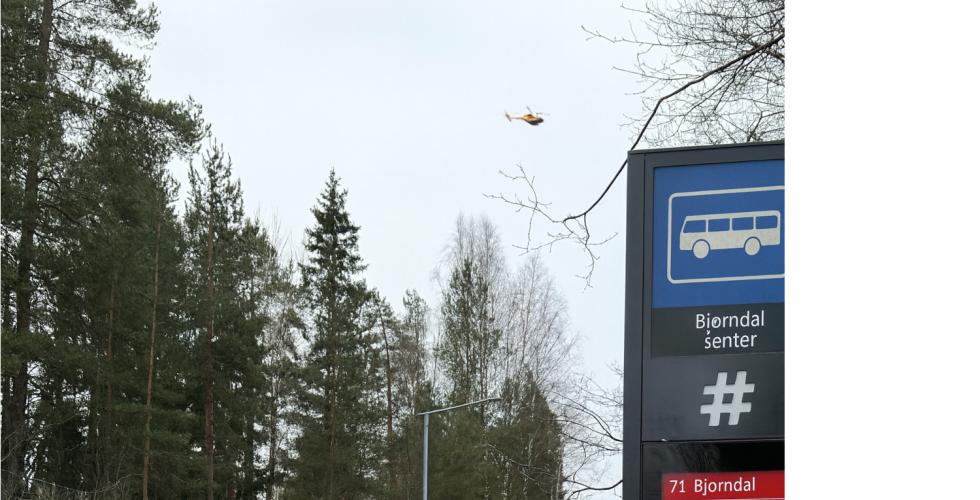 Helikopter over Bjørndal