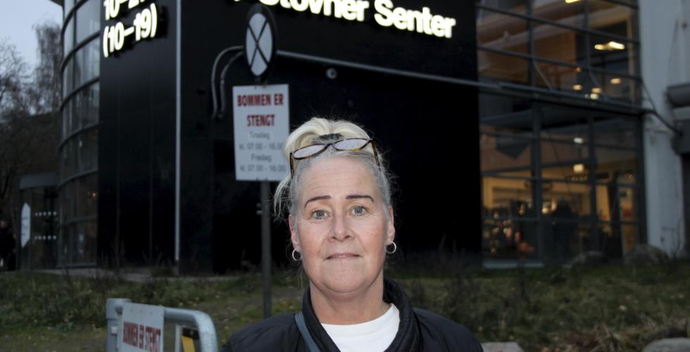 Ann Christin Simonsen foran Stovner senter