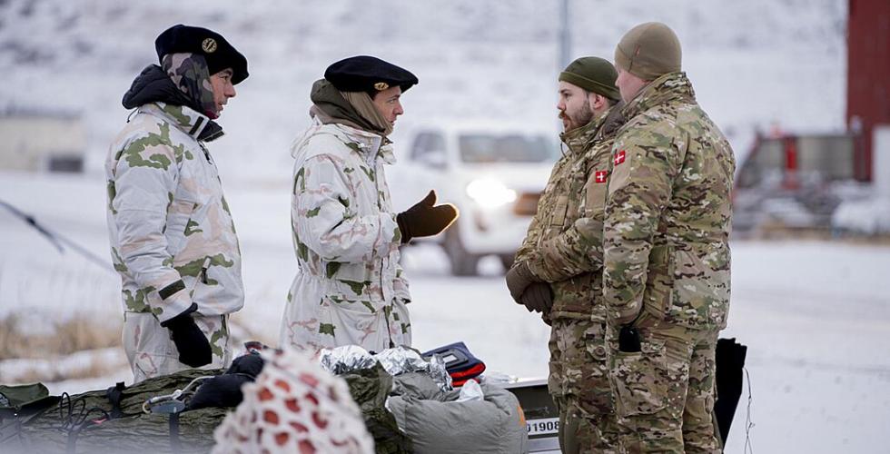 Franske og danske soldater p&aring; Gr&oslash;nland