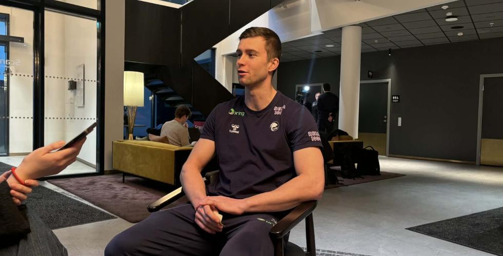 Alexandre Blonz blir intervjuet