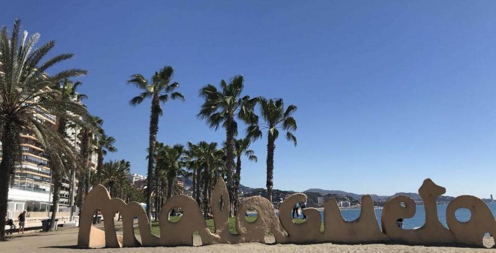 Malagueta skilt i Malaga