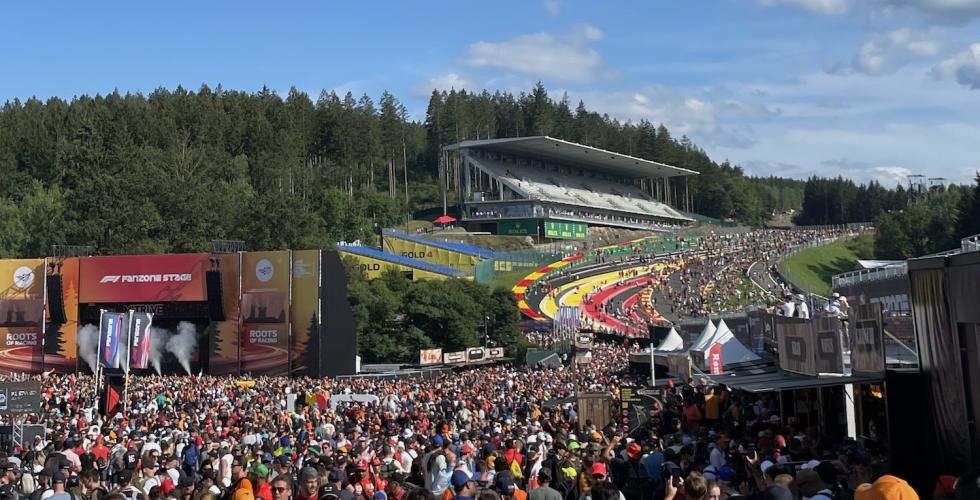 Folkemengde p&aring; Belgian Grand Prix