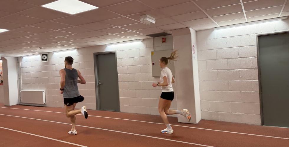 L&oslash;ping inne p&aring; Bislett