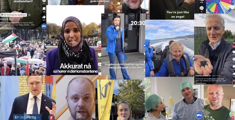Norske politikere p&aring; TikTok