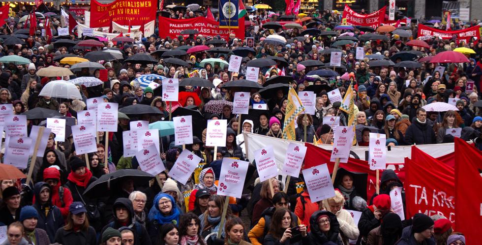 Kvinnedagen p&aring; Youngstorget
