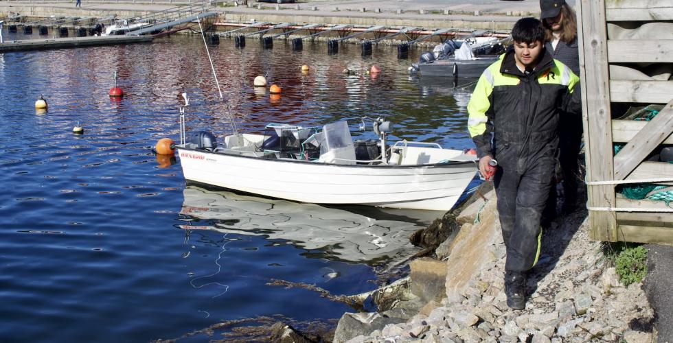 Emiliano skal ut &aring; fiske