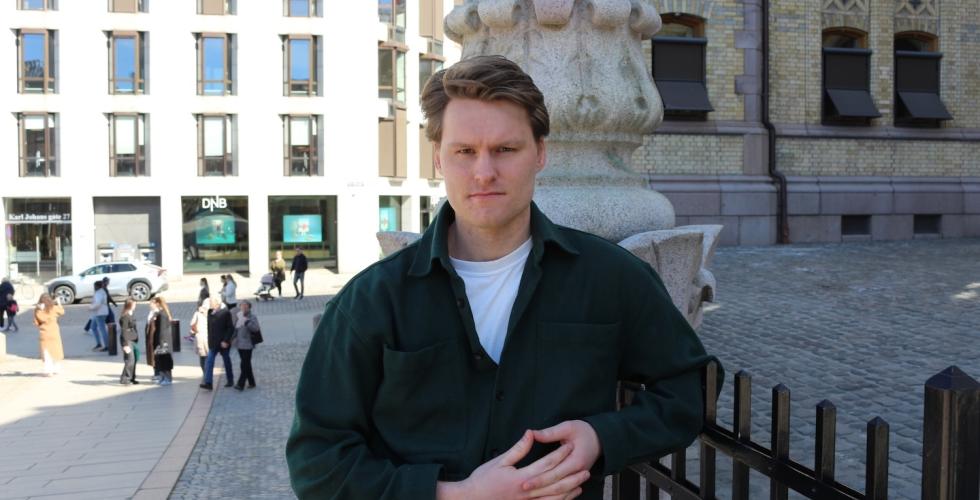 Jonas Kittelsen Foran stortinget