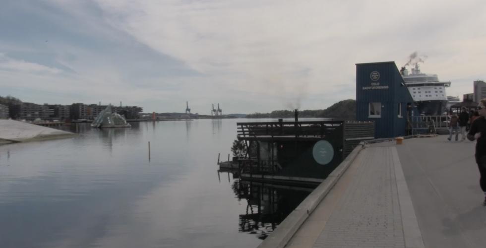 Oslo badstuforening ved Akerbrygge