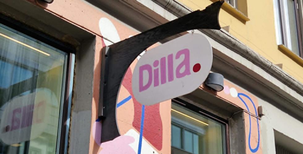 skiltet til butikken dilla