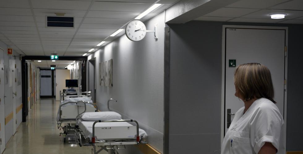 Oommen I gangen p&aring; sykehus