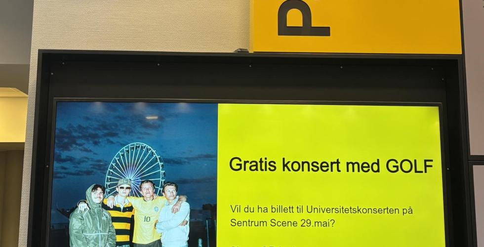 reklameplakat for golf i Pilestredet 48