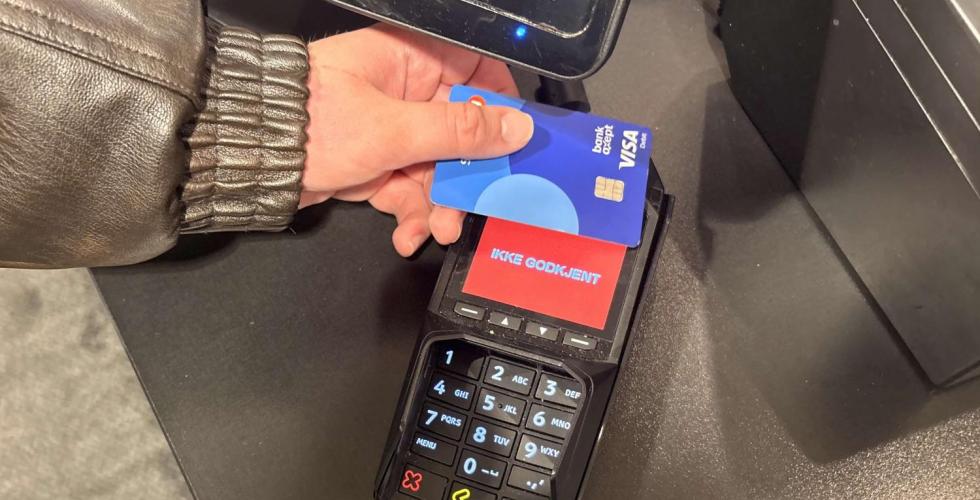 Student med avvist bankort
