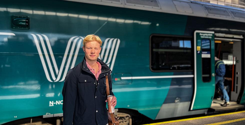 Nenseth foran toget p&aring; Oslo S