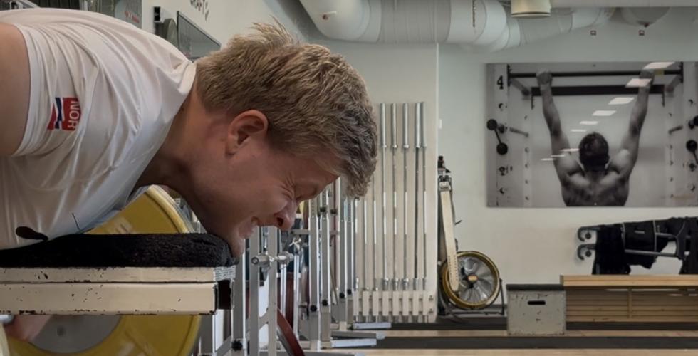 Paraalpinist Jesper Saltvik Pedersen tester maks styrke