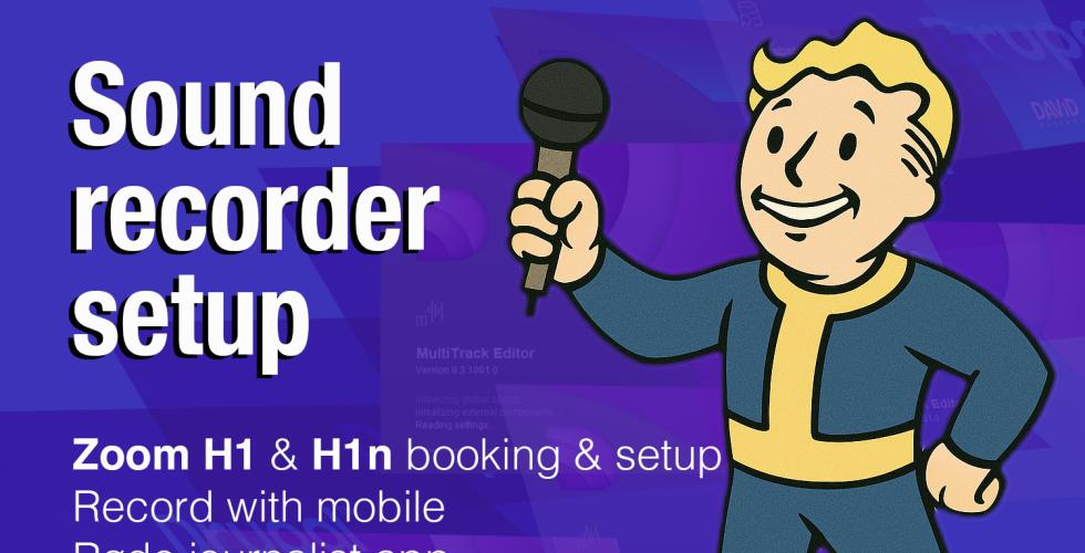Sound recorder setup illustration
