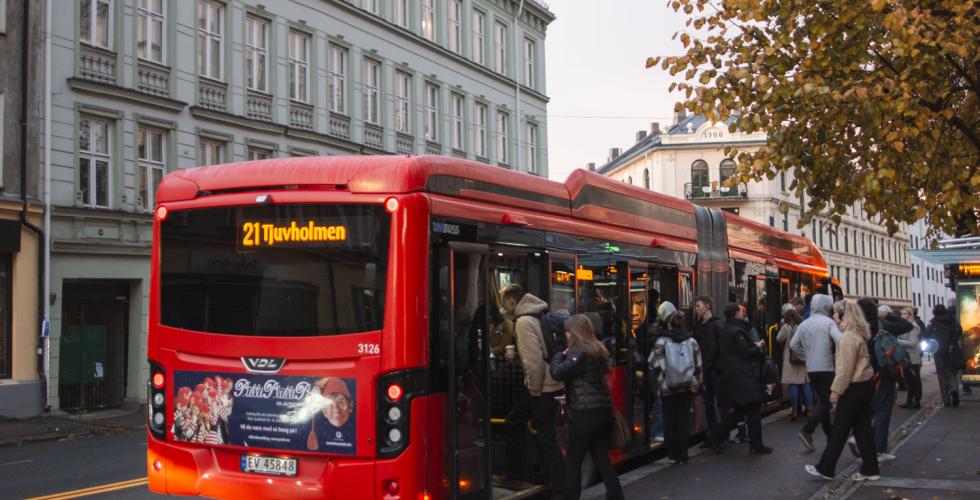 Kollektiv-rush på 21 bussen